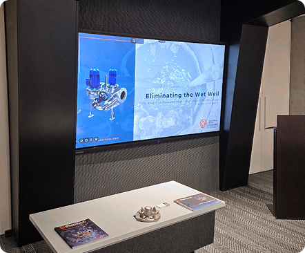 Presentation screen displaying OverWatchⓇ wastewater technology information.